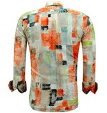 Gentile Bellini Camisas de hombre con estampados de colores - 3146 - Marrón