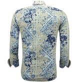 Gentile Bellini Camisas Hombre Manga Larga Slim fit - 3140 - Azul