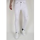 Vaqueros blancos rasgados para hombre Slim Fit -DP106