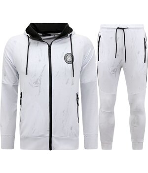 TopStar Chándal - Traje Jogging Hombre Adulto - Traje de Ocio - 10806 - Blanco