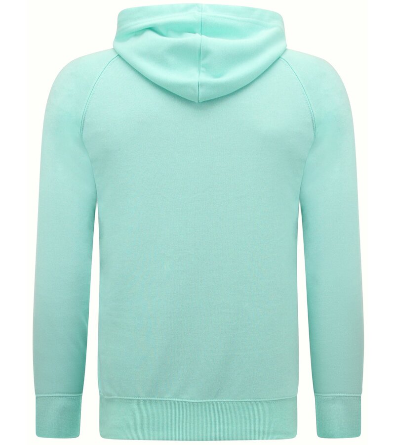 Enos Sudadera con capucha Hombre - Urban Classic Basic Hoodie - Mint Green