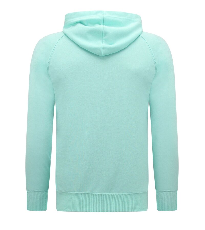 Enos Sudadera con capucha Hombre - Urban Classic Basic Hoodie - Mint Green