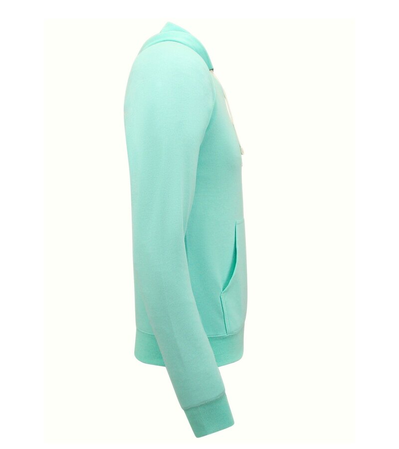 Enos Sudadera con capucha Hombre - Urban Classic Basic Hoodie - Mint Green