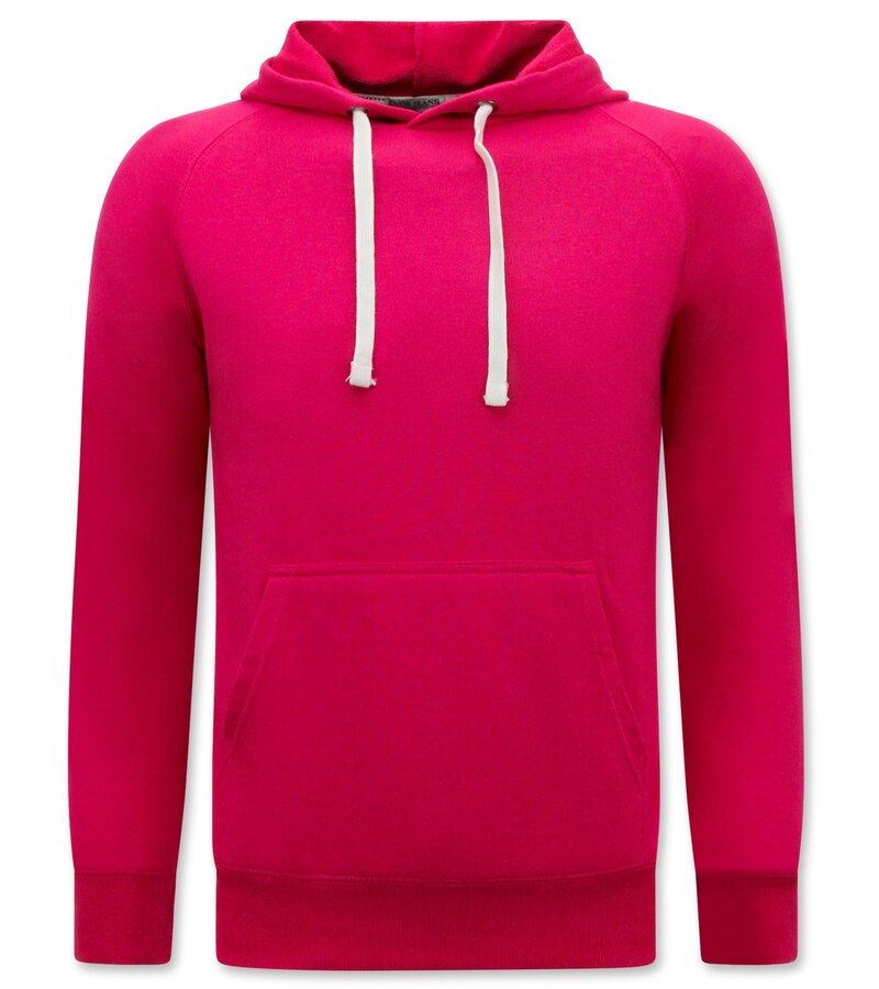 Enos Sudadera con capucha Hombre - Sudadera clásica con capucha - Magenta