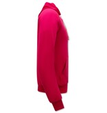 Enos Sudadera con capucha Hombre - Sudadera clásica con capucha - Magenta