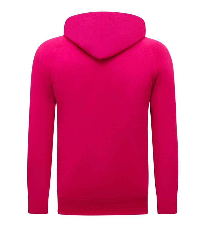 Enos Sudadera con capucha Hombre - Sudadera clásica con capucha - Magenta