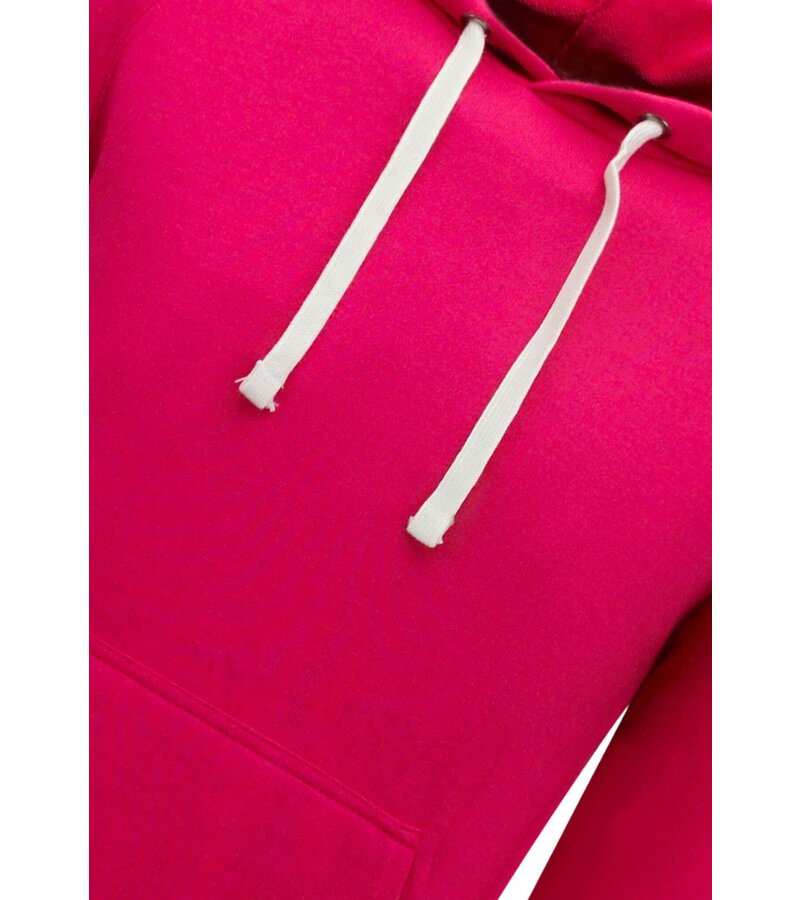 Enos Sudadera con capucha Hombre - Sudadera clásica con capucha - Magenta