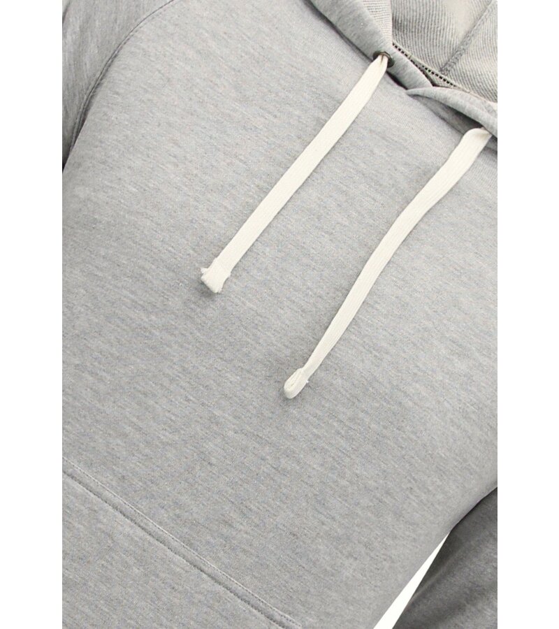 Enos Sudadera con capucha Hombre - Plain Classic Hoodie - Gris