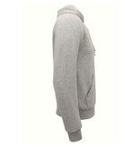 Enos Sudadera con capucha Hombre - Plain Classic Hoodie - Gris