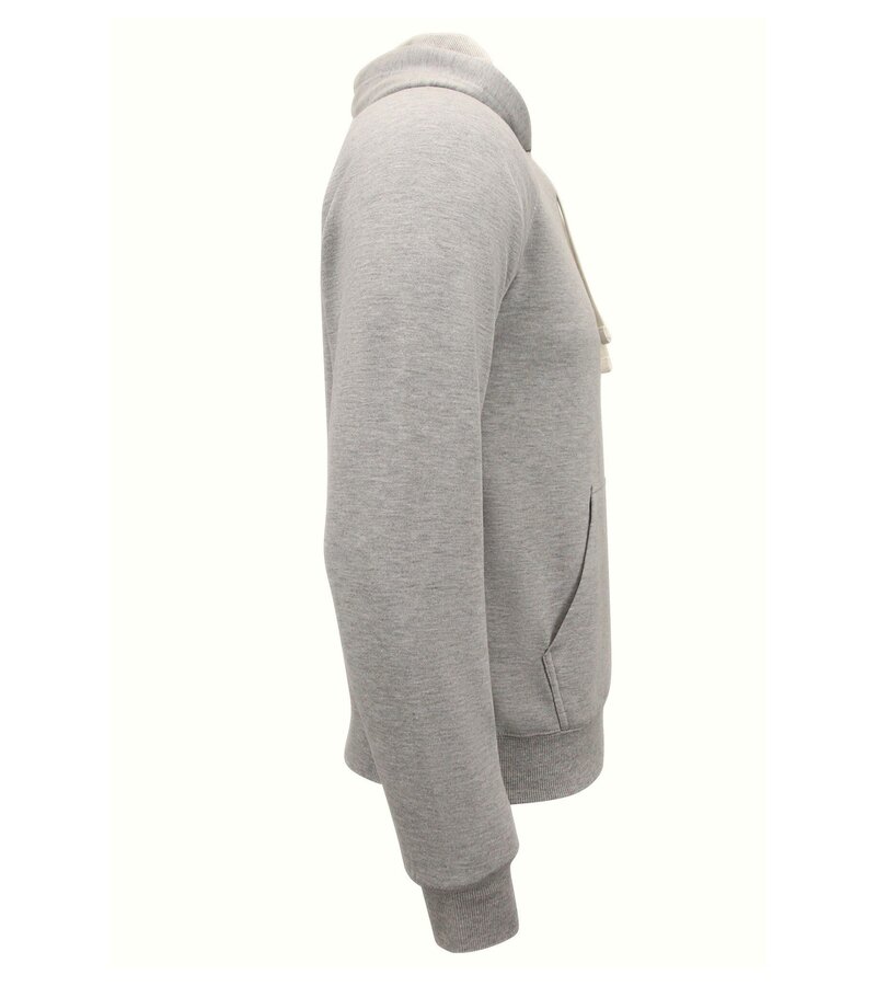 Enos Sudadera con capucha Hombre - Plain Classic Hoodie - Gris