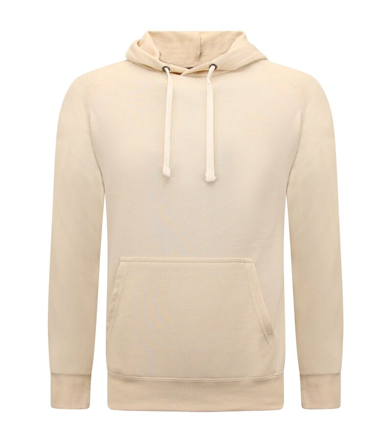 Enos Sudadera con Capucha Hombre - Sudadera Corta Hombre - SET - Beige