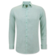 Camisa de Lino para Hombre - Regular Fit - Casual Blanco - Verde