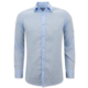 Camisa de Lino para Hombre - Regular Fit - Casual Blanco - Azul claro
