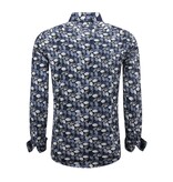 LF Blusa de Hombre de Manga Larga - Camisa Casual Hombre - Azul