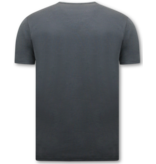 LF Camiseta hombre - Cuello redondo - Gris