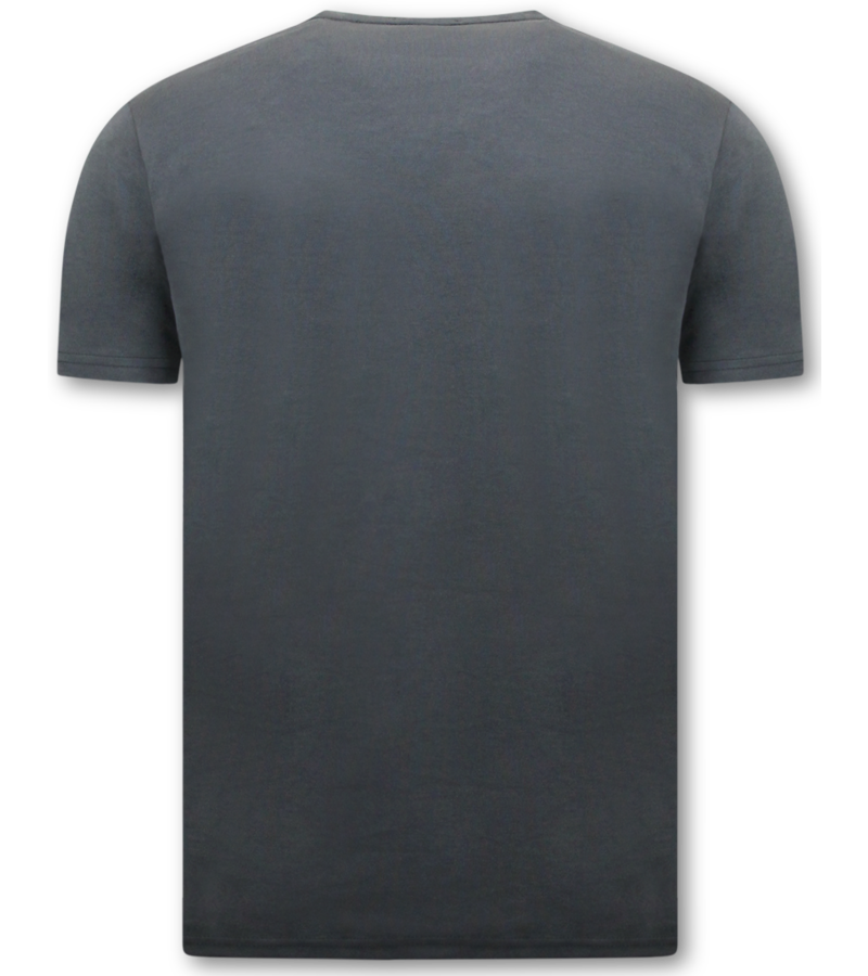 LF Camiseta hombre - Cuello redondo - Gris