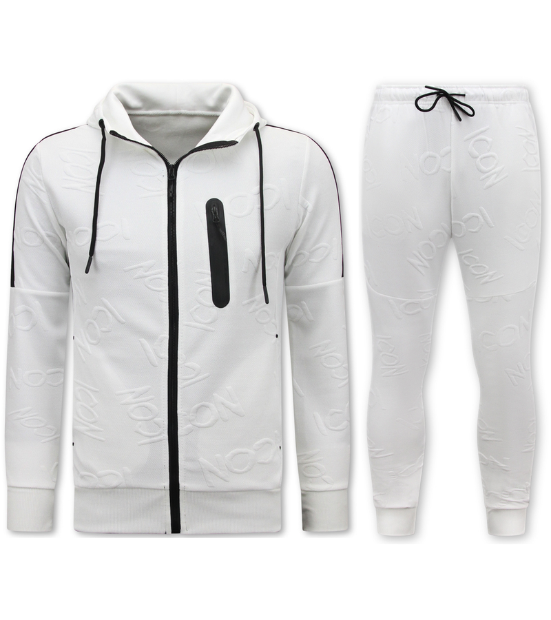 TopStar Chándal ICON para hombre - Traje de jogging para hombre y adulto - 11031 - Blanco