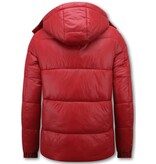 LF Chaqueta acolchada - Chaquetas de invierno para hombre adulto - 8055 - Rojo