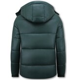 LF Chaqueta acolchada - Chaquetas con capucha de invierno para hombre - 8055 - Verde