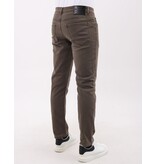 Mario Morato Neat Regular Jeans Hombre - Stretch Jeans Hombre - MM-R-02 - Marrón