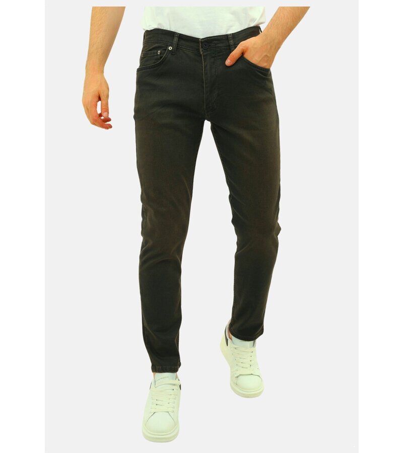 Mario Morato Vaqueros Hombre Regular Fit - Vaqueros Hombre Stretch - MMR-16 - Verde