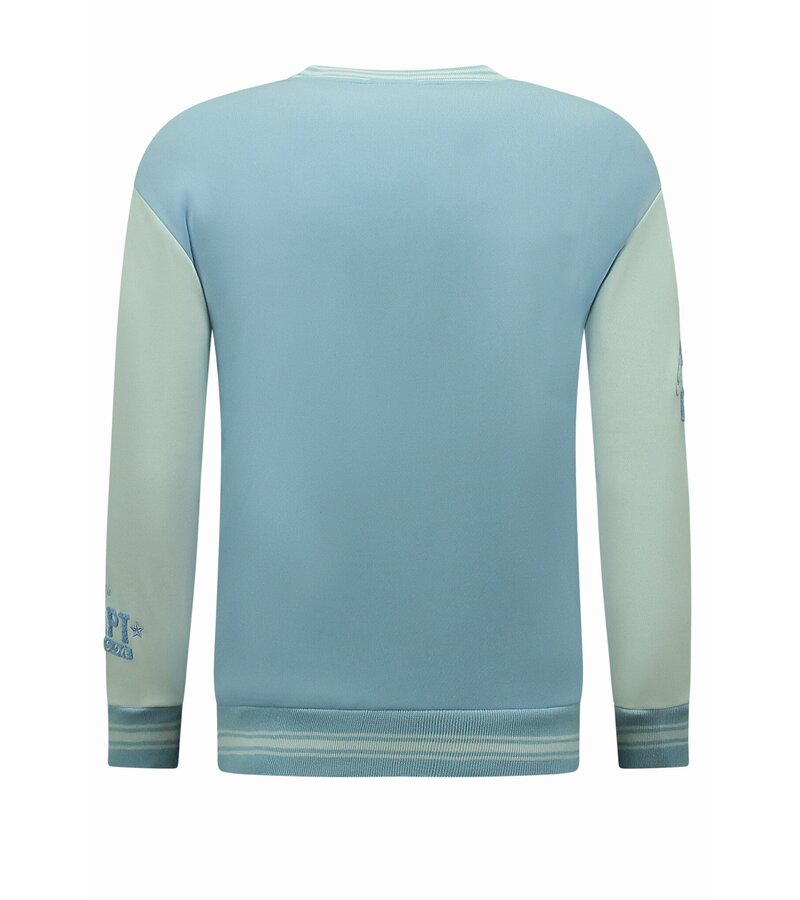 Enos Chaleco de béisbol para hombre - Chaleco universitario - 903 - Azul