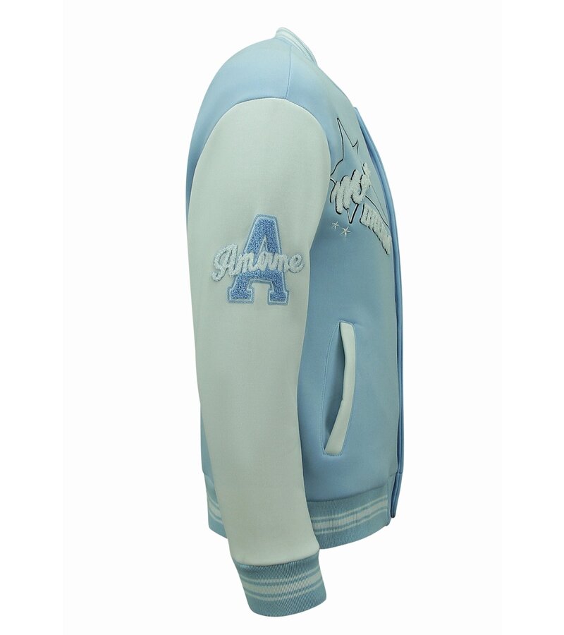 Enos Chaleco de béisbol para hombre - Chaleco universitario - 903 - Azul