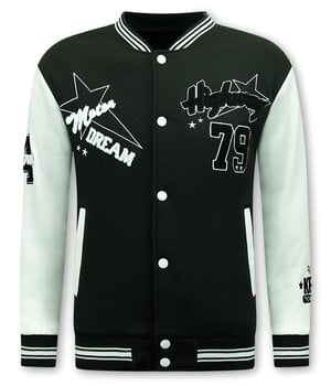 Enos Varsity Vest Hombres - Chaqueta de béisbol - 903 - Negro