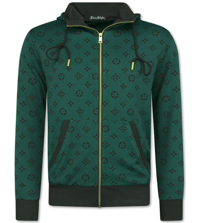 TopStar Chándal para hombre adulto - Chándal para hombre - Conjunto de chándal para hombre - Twinset - 5036 - Verde