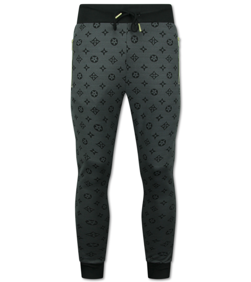 TopStar Chándal de hombre - Conjunto de jogging para hombre - Conjunto de casa para hombre - Twinset - 5036 - Gris