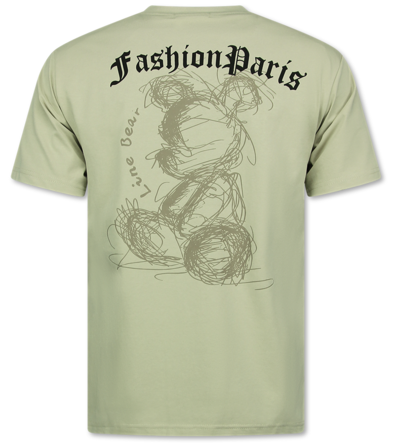 Top Star Camiseta extragrande para hombre - Camiseta con estampado divertido - Camiseta divertida - Oso - 691 - Marrón