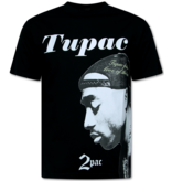 Top Star Camiseta Tupac - Camiseta estampada para hombre - Camiseta divertida - 663 - Negra