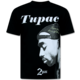 Camiseta Tupac - Camiseta estampada para hombre - Camiseta divertida - 663 - Negra