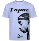 Top Star 2Pac - Camiseta estampada para hombre - Camiseta estampada para hombre - Camiseta divertida - 663 - Blanca