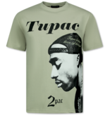 Top Star Tupac - Camiseta estampada para hombre - Camiseta estampada para hombre - Camiseta divertida - 663 - Marrón