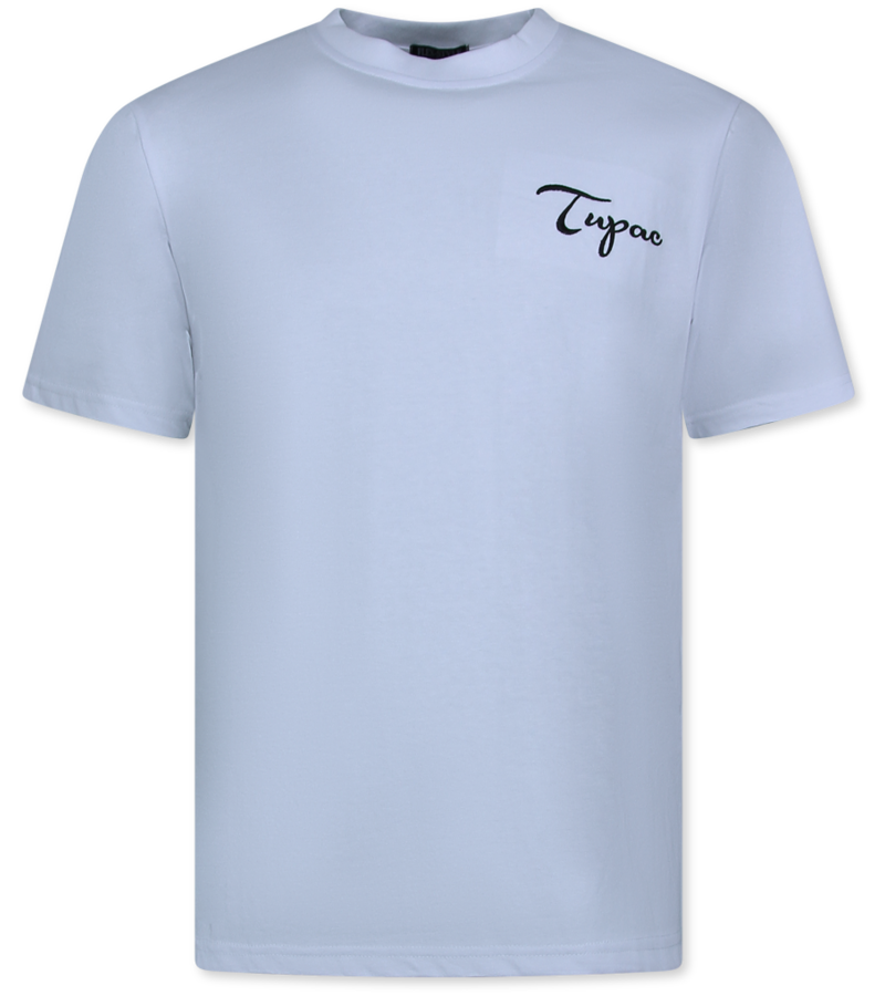 Top Star Tupac - Camiseta extragrande para hombre - Camiseta con estampado - Camiseta divertida - 697 - Blanca