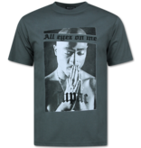 Top Star Camiseta extragrande para hombre - Camiseta con estampado - Tupac - 685 - Gris