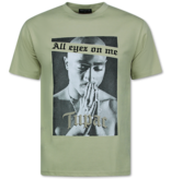 Top Star Camiseta extragrande para hombre - Camiseta con estampado para hombre - All Eyez on Me - Tupac - 685 - Marrón