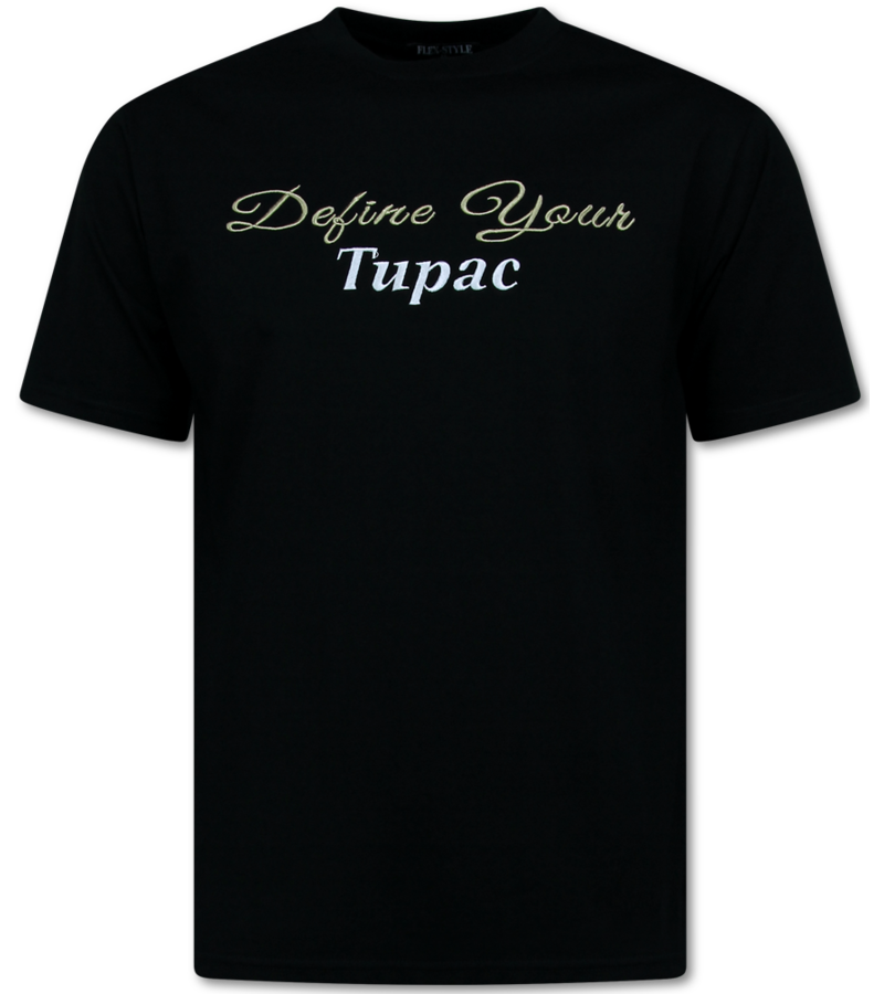 Top Star Camiseta de hombre con estampado - Camiseta extragrande para hombre - Tupac Shakur - Camiseta de hombre con estampado - 672 - Negra