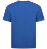 Enos Conjunto de verano para hombre - Oversize acanalado - Dos piezas - Conjunto - 918 - Azul