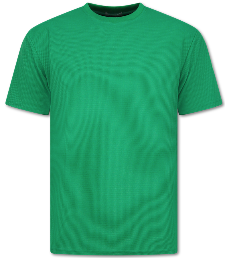Enos Conjunto de verano para hombre - Oversize acanalado - Dos piezas - Conjunto - 918 - Verde
