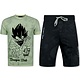 Twinset Dragon Ball - Conjunto de verano para hombre - Conjunto Dragon Ball - Conjuntos combinados - 1688 - Beige
