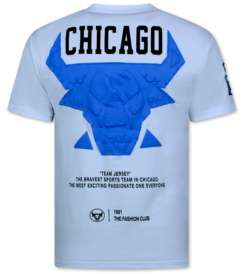 Top Star Conjunto de verano BULLS para hombre - Twinset BULLS - Conjuntos combinados - 1685 - Blanco/Negro