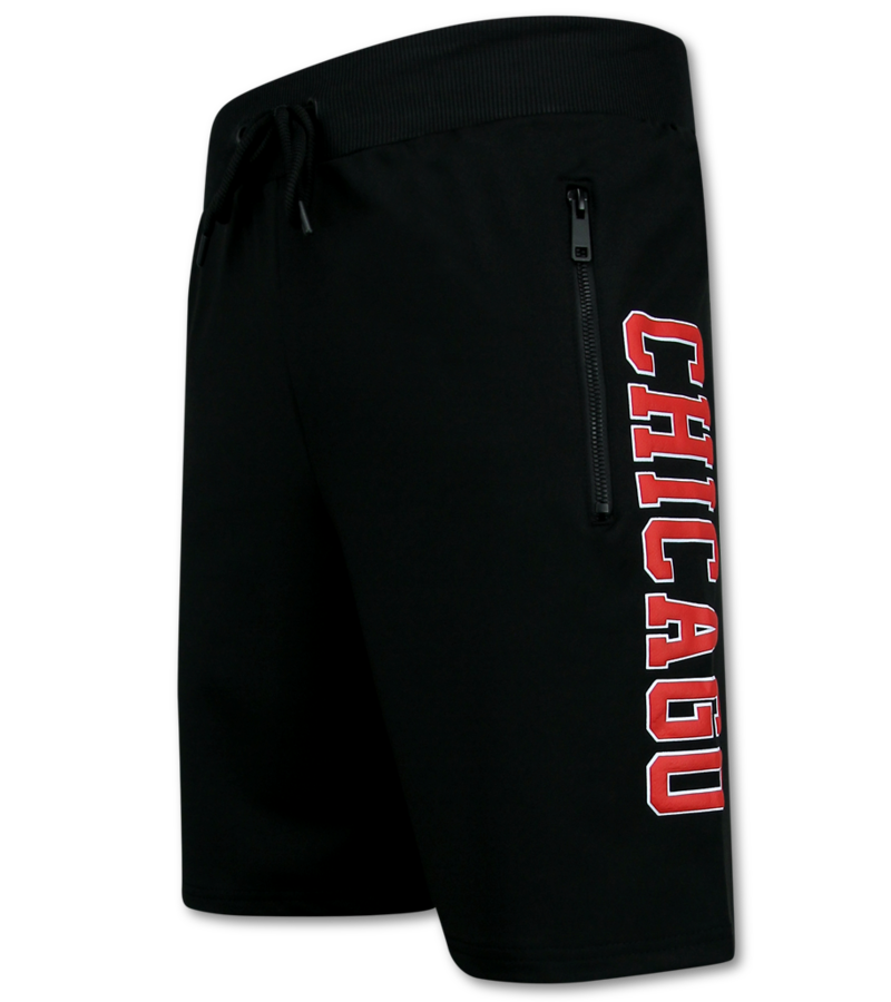 Top Star Conjunto de verano BULLS para hombre - Twinset BULLS - Conjuntos combinados - 1685 - Rojo/Negro