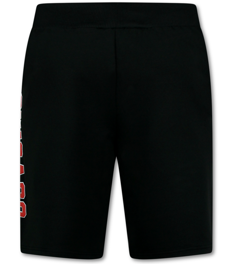 Top Star Conjunto de verano BULLS para hombre - Twinset BULLS - Conjuntos combinados - 1685 - Rojo/Negro