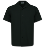 Enos Conjunto de dos piezas - Camisa holgada de canalé - Conjunto de verano para hombre - Conjunto de dos piezas - 915 - Negro