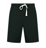 Enos Conjunto de dos piezas - Camisa holgada de canalé - Conjunto de verano para hombre - Conjunto de dos piezas - 915 - Negro