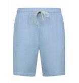 Martina Camisa holgada acanalada - Conjunto de verano para hombre - Dos piezas - Conjunto - 0095 - Azul