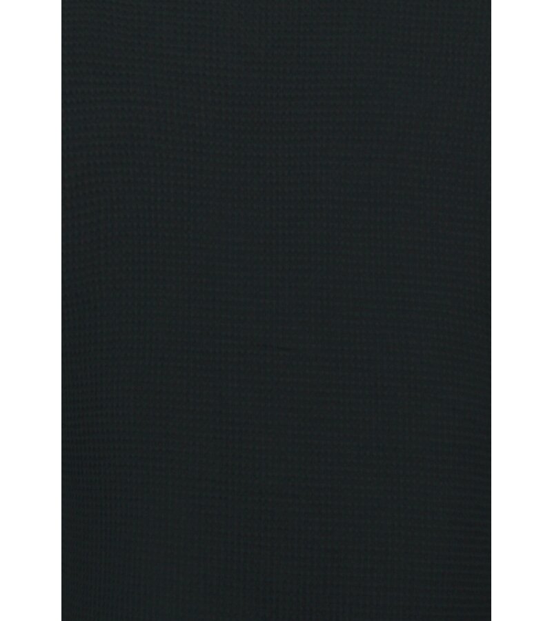 Martina Camisa oversize acanalada - Conjunto de verano para hombre - Dos piezas - Conjunto - 0095 - Negro