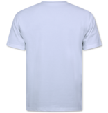 New Ment Camiseta holgada para hombre - Camiseta lisa en blanco - 6530 - Blanco